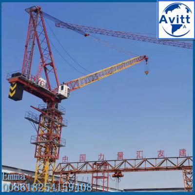 China D5520 Telescopic Hydraulic Tower Crane 18T Luffing Building Materials for sale