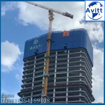 China 4t QTZ50(PT5010) Flat Top Tower Crane For Real Estate Construction for sale