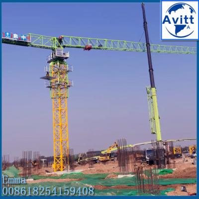 China 4tons QTP5010 50meters Flat Top Types of Tower Crane Quotes for sale