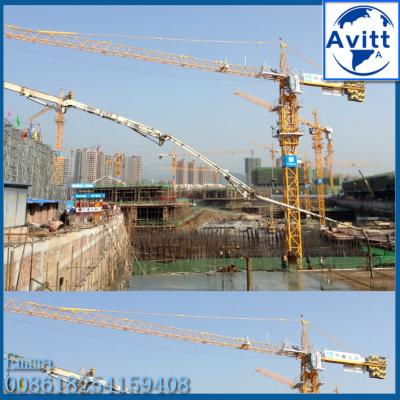 China 10t TC5525 Topkit Tower Crane 182ft Boom 55 meters CIF Qatar Price for sale