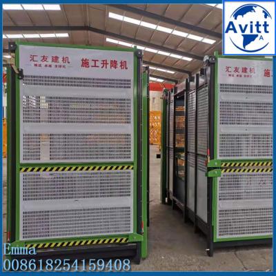 China High Rise SC200 2000kg Construction Material Lifting Hoist Aingle Elevator Cage for sale