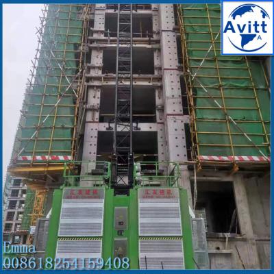 China 4T SC200/200 Double Cage Construction Building Hoist For Building Project for sale