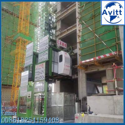 China SC100/100 Construction Elevator Lift 2 Tons Outside Buildings Climbing Type for sale