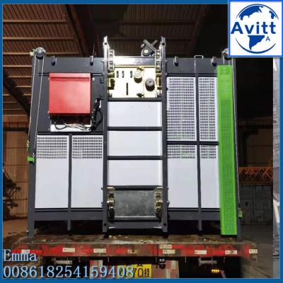 China 2000kg Building Construction Hoist Single Elevator Cage Without Cab for sale