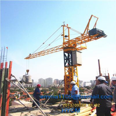 China OEM Cheap QT10 Small Inner Tower Crane Inside Buildings 9 meter Load 700kg for sale