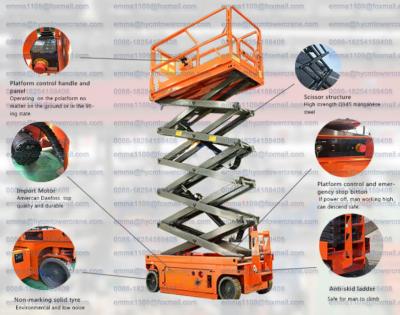 China Small Indoor Use 220V 240kg Load Capacity Mobile Scissor Lifts Platform for sale