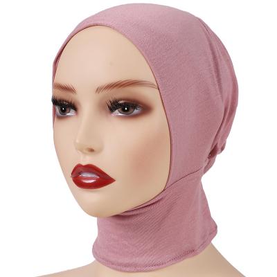 China 2022 Muslim Feeling Dubai Cotton Soft Smooth Stretch Tie Back Cover Covers Tie Modal Women Tank Top Cotton Tube Hijab Undercaps Hijab for sale