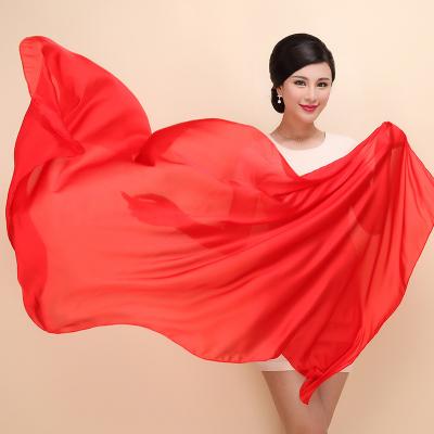 China 2022 Fashion Spring Summer Solid Color Silk Scarf Popular Lightweight Sunscreen Shawls Long For Women for sale