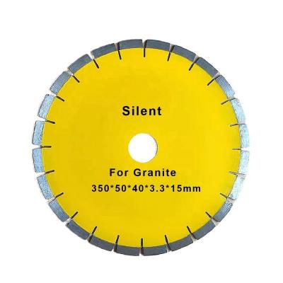 China High Speed ​​Smooth Edge 14inch 350mm Silent Diamond Disc Saw Blade Granite Saw Blade For Cutting Granite Stone for sale