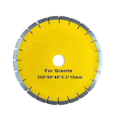 China High Quality Smooth Edge U Slot 350mm High Quality Circular 14inch Diamond Cutting Granite Disc Saw Blades for sale