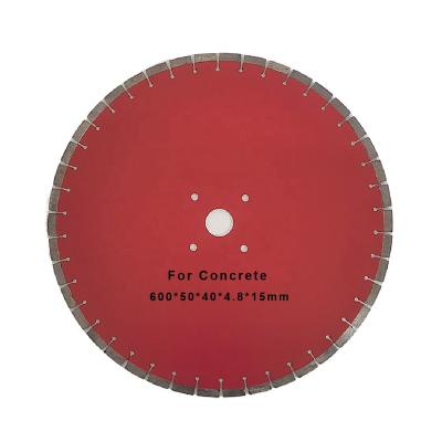 China High Speed ​​Soft Edge Big Diamond Blade Wall Saw Wet Cutting Saw Blades For Cutting Concrete Wall And Building Materials 600MM 24 Inch for sale