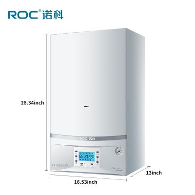 China Household ROC Wall Hung Water Heater Instant Natural Gas Water Heater Boiler with CE Certificate Shower Head for Home Indoor for sale