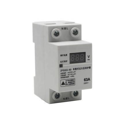 China 63A 4A Household 220V Intelligent Adjustable Switch Overcurrent And Undervoltage Protection Circuit Breaker Overload Adjustable ZFSGQ-63 for sale