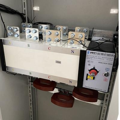 China China Big Factory Price Double Conversion Cabinet Rack Mount Distribution Box Automatic Transfer Switch Good For Solar Power ATS NLQ4-1250/4 for sale