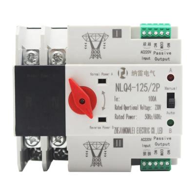 China Good Quality 100a Automatic Power Transfer Switch Dual ATS NLQ4-125/2P for sale