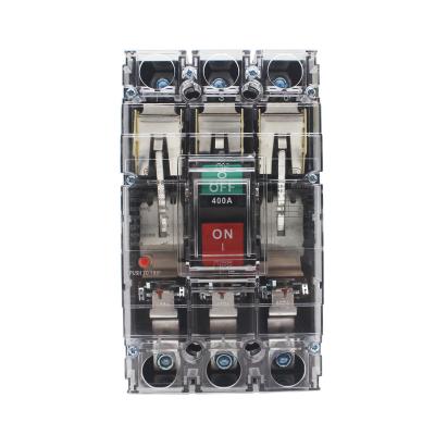 China mccb molded case 350amp circuit breaker transparent shell NLM1-400A 3 phase mccb circuit breaker 65KA for sale