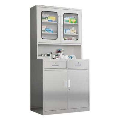 China With drawer Customized Cupboard Hospital Furniture 304 Stainless Steel Medical Cabinets for sale