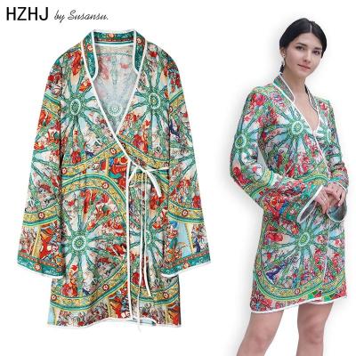 China new Anti-wrinkle high fashion women dress smooth green silk custom made plus size women's dresses for sale