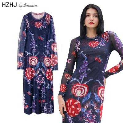 China high quality custom color Anti-wrinkle women dress purple fiber wholesale women polyester dress for sale