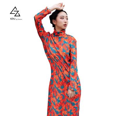 China Madame Clothing Long Sleeve Bodycon Elegant Fashion Anti-wrinkle Skinny Printed Casual Outfits for sale