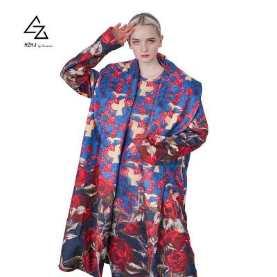 China Anti-wrinkle manufacturer sale women's coats plus size polyester fiber chinese style women's coats for sale