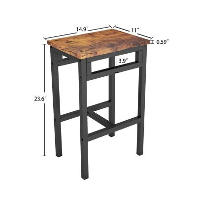 China Industrial Metal Wood Bar Stools Industrial Kitchen Restaurant Room Party Living Room Bar Dining Chairs for sale