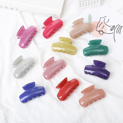 China Accessories glitter wholesale hair claw clips women hair accessories acetate neon acrylic korean hair claw swim clip for sale