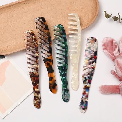 China Wholesale Fashion Acetate Cellulose Acetate Barber Anti-static Hair Comb Hair Accessories Thin Comb for sale