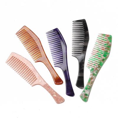 China Wholesale Acetate Hair Comb Cellulose Acetate Vintage Triangle Hair Accessories Anti-static French Acid Comb for sale