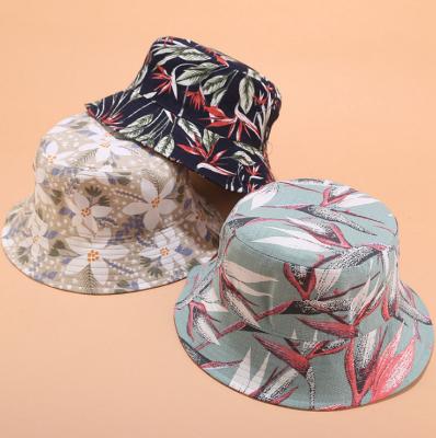 China Wholesale New Arrival Summer Outdoor Sunproof Hats Fashion Women Bucket Hats Plush Flower 3D Printing All-match Hats for sale