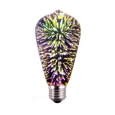 Chine LANDSCAPE Holiday Lighting Color Changing Star Heart Led Bulb 3D Effect Decoration Christmas Lamps Decorative Fireworks E27 Led Bulb Light à vendre