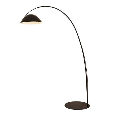 China Industrial Nordic Modern Style Home Decor Position Floor Light Led Peach Floor Lamp With Black Metal Shade MAX40W Contemporary Hotel Lamp for sale