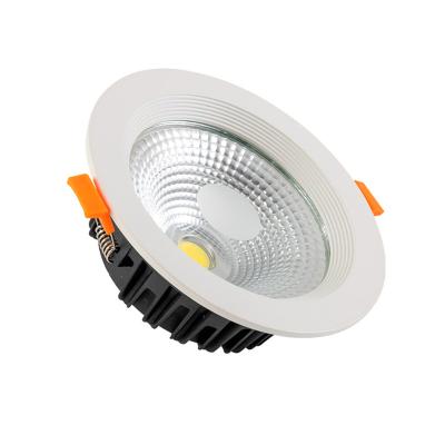 China Modern High Quality COB Downlight For Hotel Project Matrix Cast Aluminum Ceiling Lamp Ceiling Embedded Home Office Down Light Lamp LED à venda