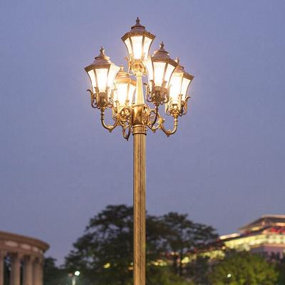 China Aluminum Lamp European Style Modern American Style Outdoor Classic European Style Waterproof LED Garden Light Antique Street Light and Pole High Garden Post Post 3m for sale