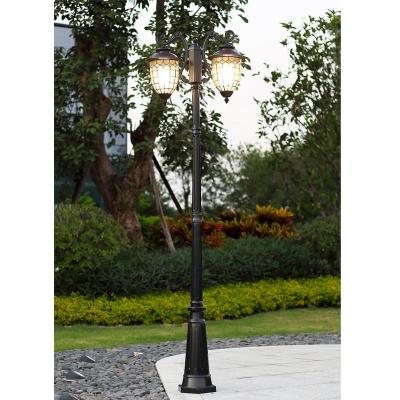 China European Style American Style Modern Style Customized Outdoor Classic European Style Aluminum Lamp Post Waterproof LED Street Light Antique Garden Light And Pole Garden for sale