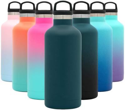 China 32oz sustainable 304 18/8 stainless steel double wall reusable water bottle vacuum insulated with leakprood lid for sale