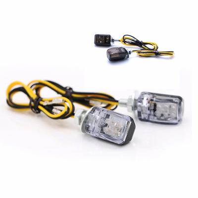 China Universal Motorcycle 12V LED Amber Light Up Light For Cafe Racer Motorcycle Accessories Led Turn Signal Light for sale