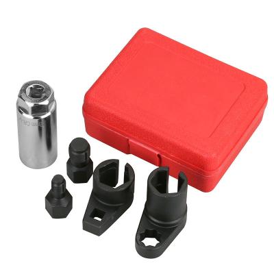 China 5pcs Plug Installer and Remover 5pcs Oxygen Sensor Socket Wrench Wire Chaser Tool Kit Fit For All Auto O2 Plug Removal Installation Compensation Vacuum for sale