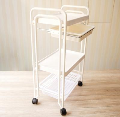 China Wholesale Plastic Rotated 360 Degree 4 Wheels Beauty Hair Salon Trolley Hairdressing Trolley Storage Trolley Hairdressing Trolley for sale