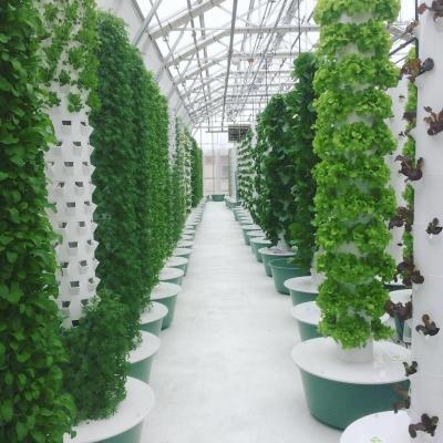 China Soilless Petal 12 Layers Hydroponic System Grow Tower With Light For Lettuce for sale