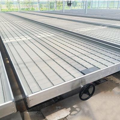 China 4FT*8FT Hydroponic Indoor Greenhouse Seedbed Rolling Bench Growing Flower Table for sale