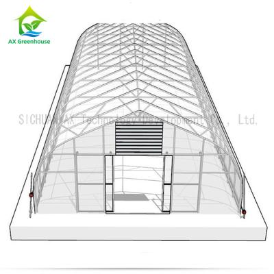 中国 きのこの耕作のための農業のHydroponic単一のスパンの温室 販売のため