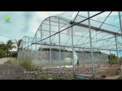 Installation of Aixiang‘s Multi span Greenhouse Project in Mauritius