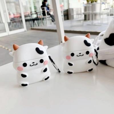 China Lightweight Free Shipping For AirPods 1 2 Pro Korea Style Case Animals Doll Cow Cow Milk Tea Cover Device for sale