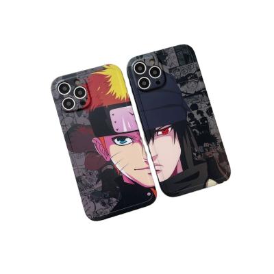 China Wholesale Free Shipping Anime Naruto Uchiha Sasuke Silicone Cover Shockproof Shockproof Case For iPhone 13ProMax 13 Xr 11 pro 7 8 for sale