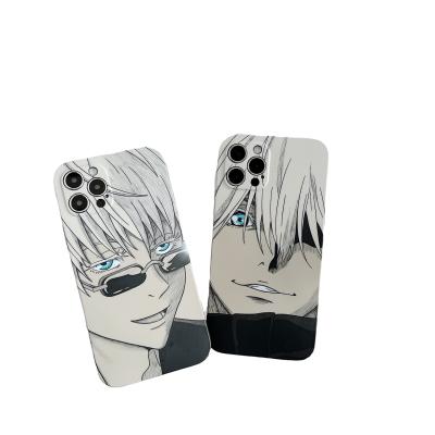 China Free Shipping Cartoon Gojo Satoru Jujutsu Kaisen Shockproof Protective Phone Cover Case For iPhone 13 X 8 pro 13 12 pro max xr for sale