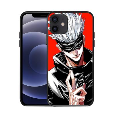 China Shockproof iPhone 13 pro X max XR 11 by Jujutsu Kaisen Gojou Satoru Luxury Phone Cover For 12 7 8 plus 13 Mini Soft Silicone Case for sale