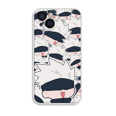 China Free Postage Cute Anime Gojo Satoru Jujutsu Kaisen Shockproof Cute Phone Cover Case For iPhone 13 pro 13 12 pro xs max X 11 for sale