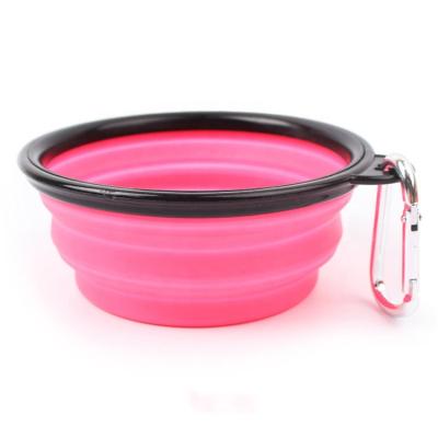 China Automatic PAWS HOME Collapsible Portable Silicone Bowls Cat Pet Water Bottle Bowl Squeeze for sale