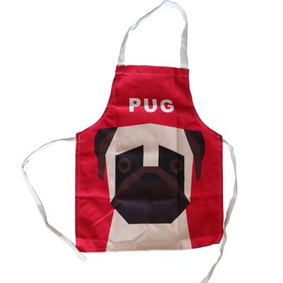 China Puppy Designs PAWS HOME Custom Canvas Salon Cooking Chef Barber Kitchen Hairdressing Apron for sale